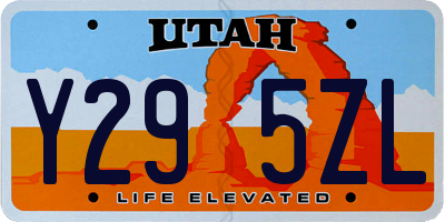 UT license plate Y295ZL