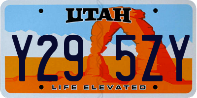 UT license plate Y295ZY