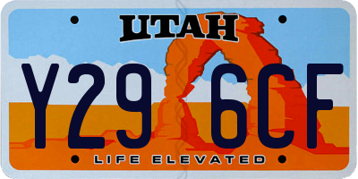 UT license plate Y296CF