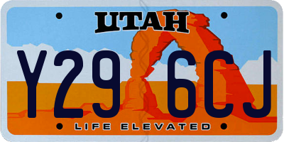 UT license plate Y296CJ