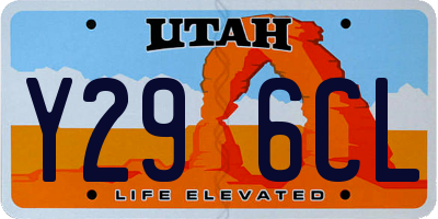 UT license plate Y296CL
