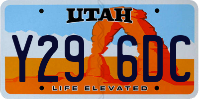 UT license plate Y296DC