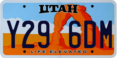 UT license plate Y296DM