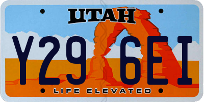 UT license plate Y296EI
