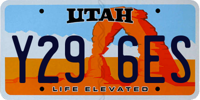 UT license plate Y296ES