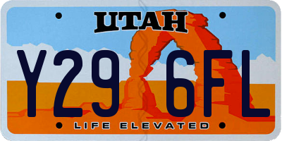 UT license plate Y296FL