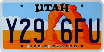 UT license plate Y296FU