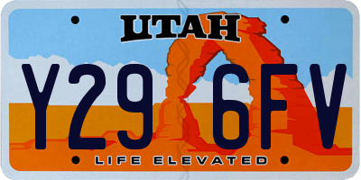 UT license plate Y296FV