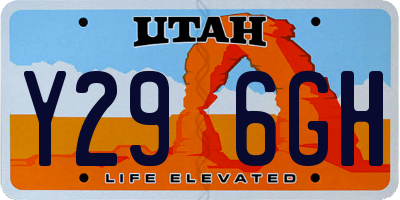 UT license plate Y296GH