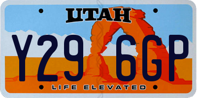 UT license plate Y296GP