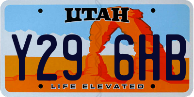 UT license plate Y296HB