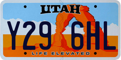 UT license plate Y296HL