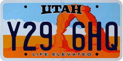 UT license plate Y296HQ