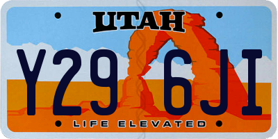 UT license plate Y296JI