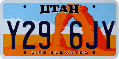 UT license plate Y296JY
