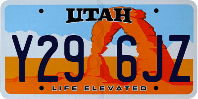 UT license plate Y296JZ