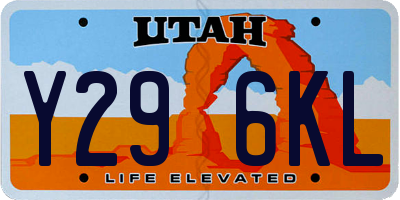 UT license plate Y296KL