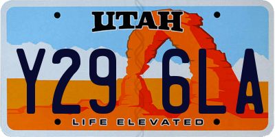 UT license plate Y296LA
