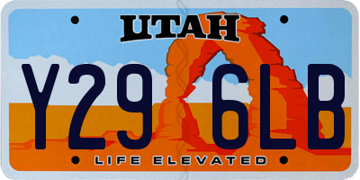 UT license plate Y296LB