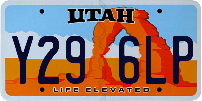 UT license plate Y296LP