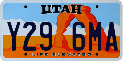UT license plate Y296MA