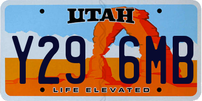 UT license plate Y296MB