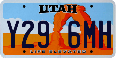 UT license plate Y296MH