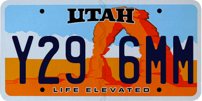 UT license plate Y296MM