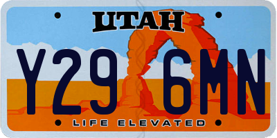 UT license plate Y296MN