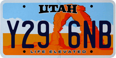 UT license plate Y296NB