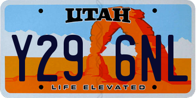 UT license plate Y296NL