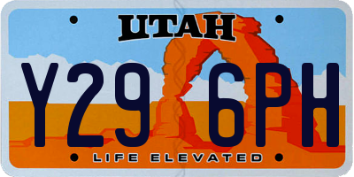 UT license plate Y296PH