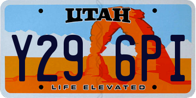 UT license plate Y296PI