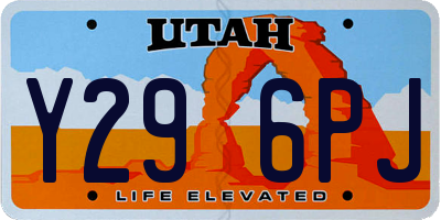 UT license plate Y296PJ