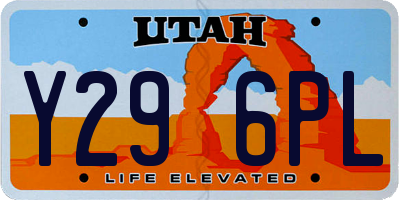 UT license plate Y296PL