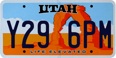 UT license plate Y296PM
