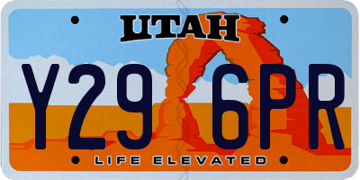 UT license plate Y296PR
