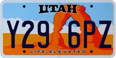 UT license plate Y296PZ