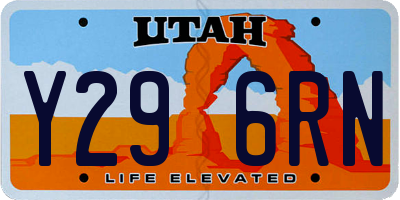UT license plate Y296RN