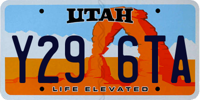 UT license plate Y296TA