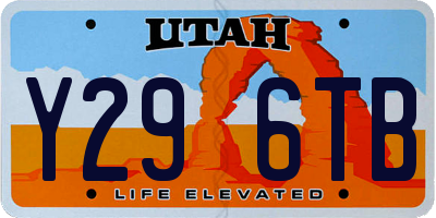 UT license plate Y296TB