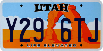 UT license plate Y296TJ