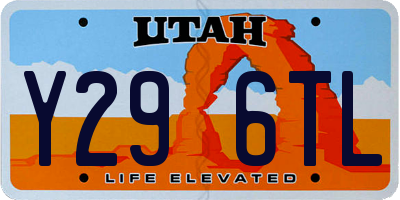 UT license plate Y296TL