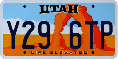 UT license plate Y296TP