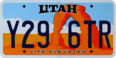 UT license plate Y296TR
