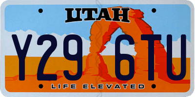 UT license plate Y296TU