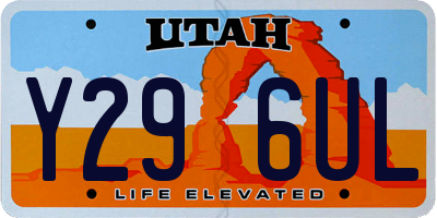 UT license plate Y296UL