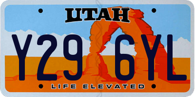 UT license plate Y296YL