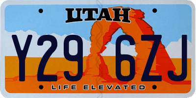 UT license plate Y296ZJ