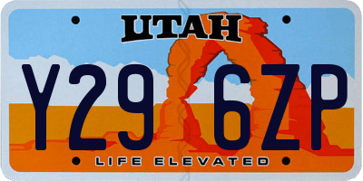 UT license plate Y296ZP
